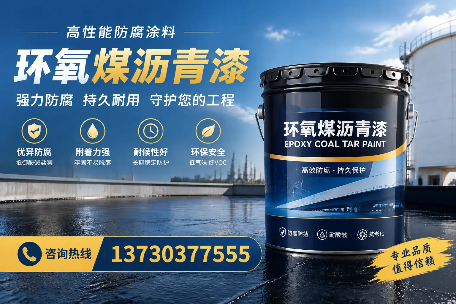 环氧煤沥青漆的耐久性分析，适合肇庆的使用场景